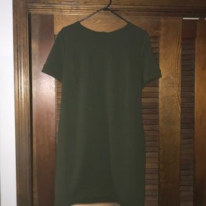 Hunter green shirt sleeved dress